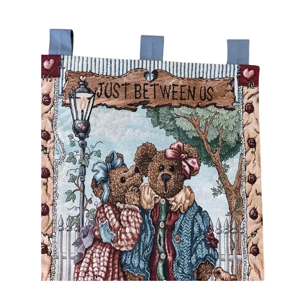 Vintage Boyd’s bears collection wall hanging tapestry set 3 piece grandmacore
